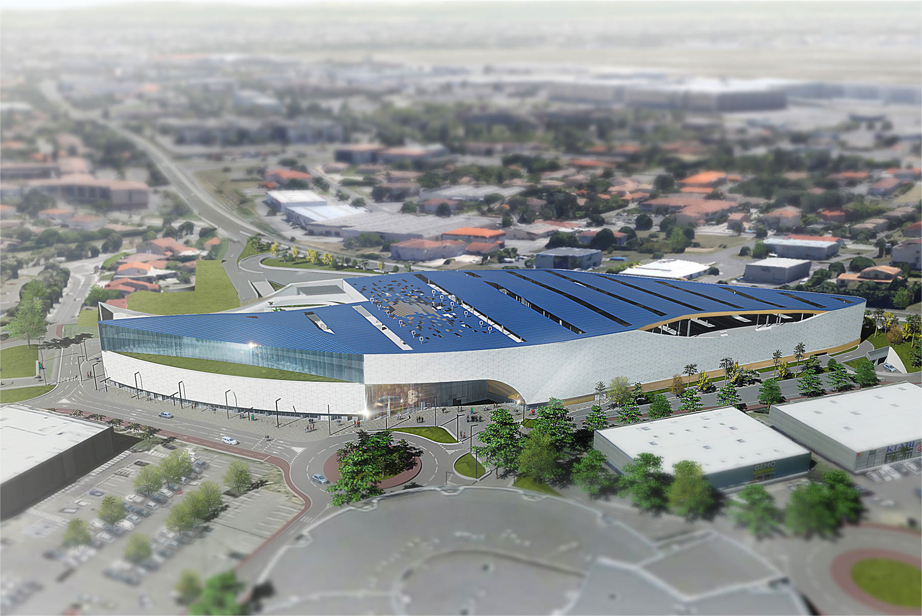 Perspective 3D vue aerienne
