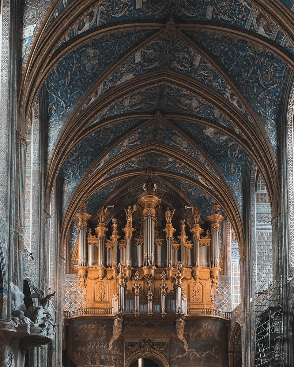 Photographie de l'intérieur de la cathédrale Sainte-Cécile d'Albi,